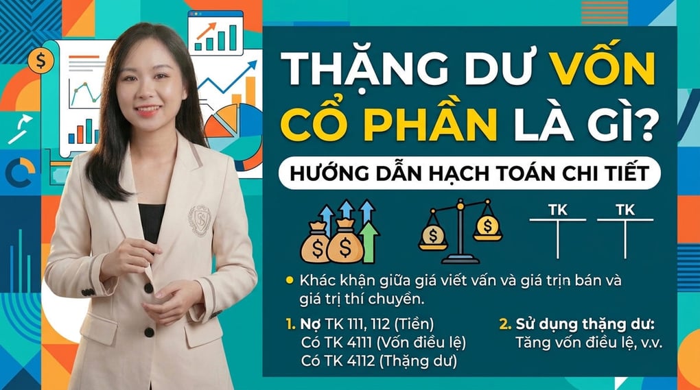 Thặng dư vốn cổ phần là gì? Hướng dẫn hạch toán chi tiết