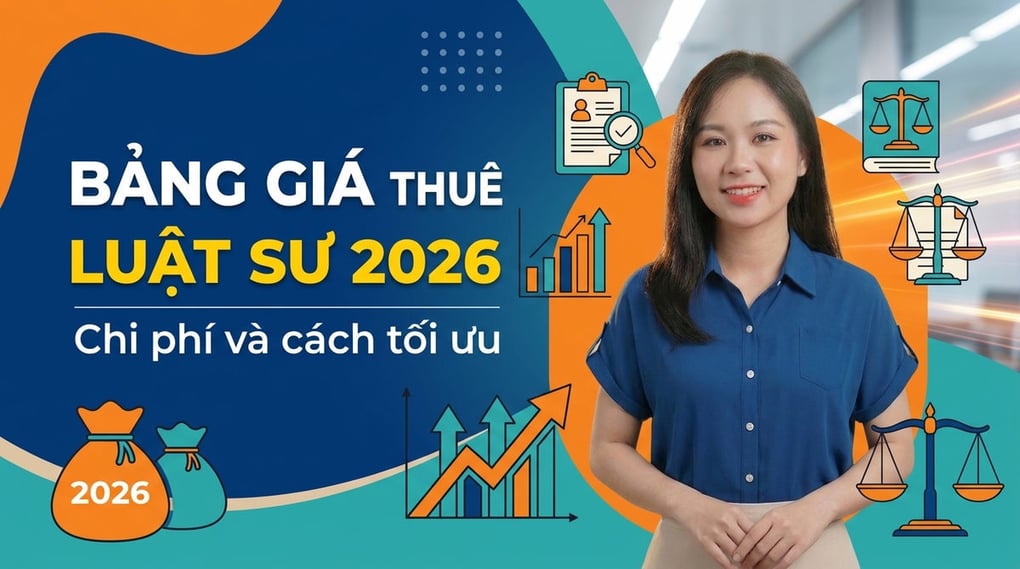 Bảng giá thuê luật sư 2026: Chi phí và cách tối ưu