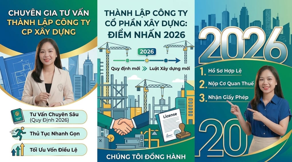 Thành lập công ty cổ phần xây dựng: Chi tiết 2026