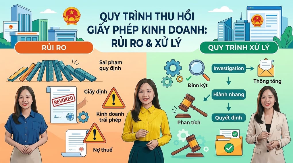 Quy trình thu hồi giấy phép kinh doanh: Rủi ro & Xử lý