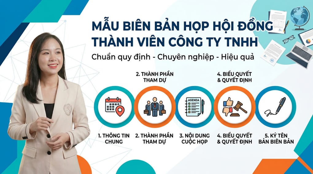 Mẫu biên bản họp hội đồng thành viên công ty TNHH chuẩn