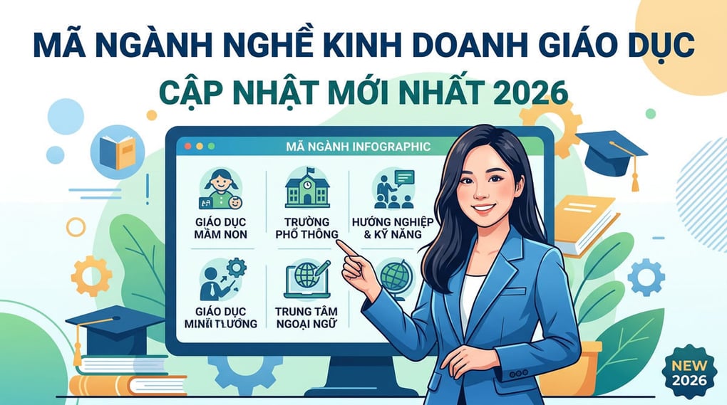 Mã ngành nghề kinh doanh giáo dục: Cập nhật mới nhất 2026