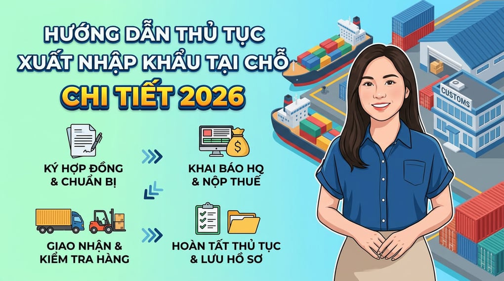 Hướng dẫn thủ tục xuất nhập khẩu tại chỗ chi tiết 2026