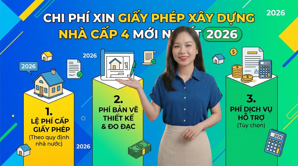 Chi phí xin giấy phép xây dựng nhà cấp 4 mới nhất 2026