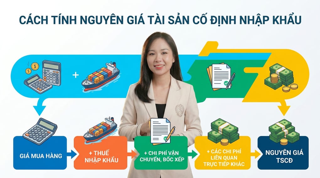 Cách tính nguyên giá tài sản cố định nhập khẩu chi tiết