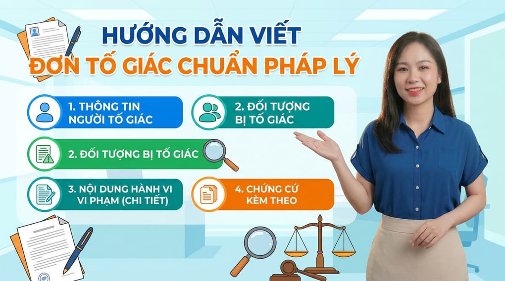 Mẫu đơn tố giác chuẩn pháp lý và cách viết chi tiết