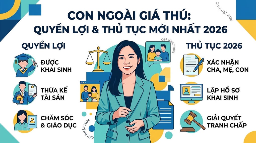 Con ngoài giá thú là gì? Quyền lợi & Thủ tục mới nhất 2026