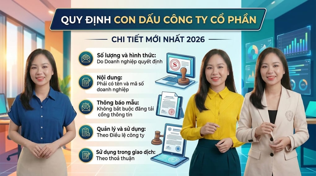 Quy định con dấu công ty cổ phần chi tiết mới nhất 2026
