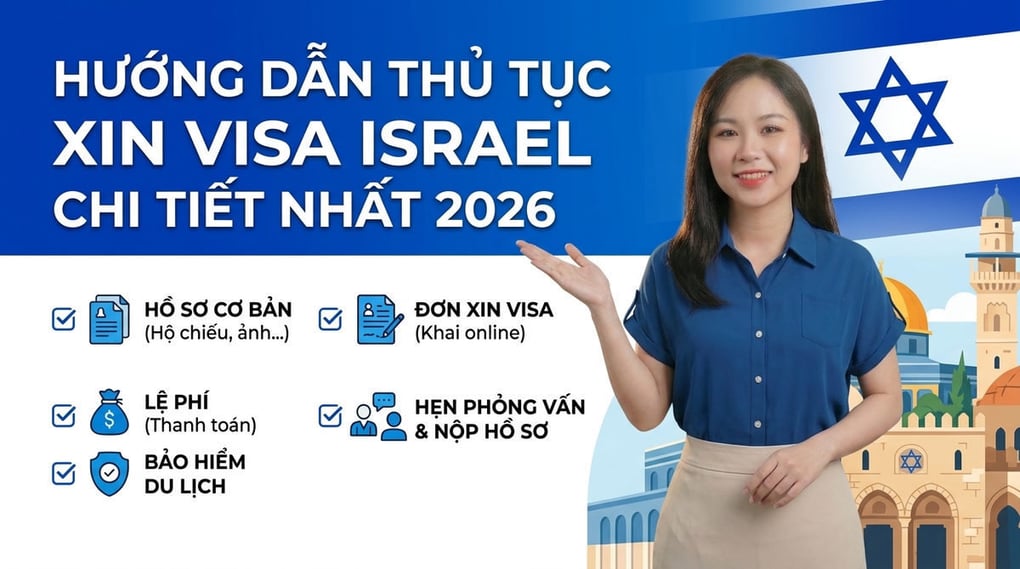 Hướng dẫn thủ tục xin visa Israel chi tiết nhất 2026
