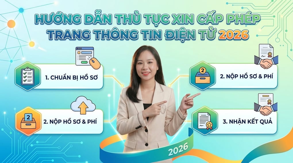 Hướng dẫn thủ tục xin cấp phép trang thông tin điện tử 2026