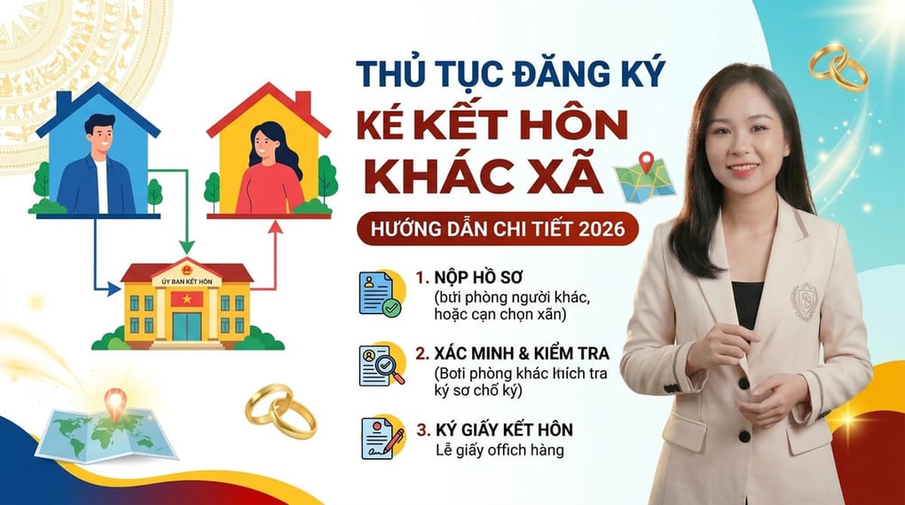 Thủ tục đăng ký kết hôn khác xã: Hướng dẫn chi tiết 2026