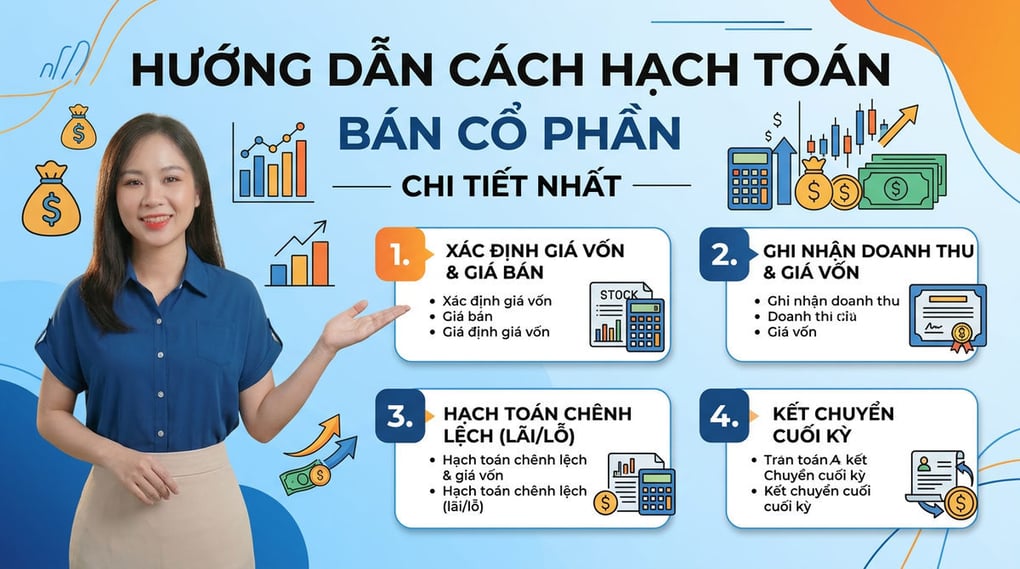 Hướng Dẫn Cách Hạch Toán Bán Cổ Phần Chi Tiết Nhất
