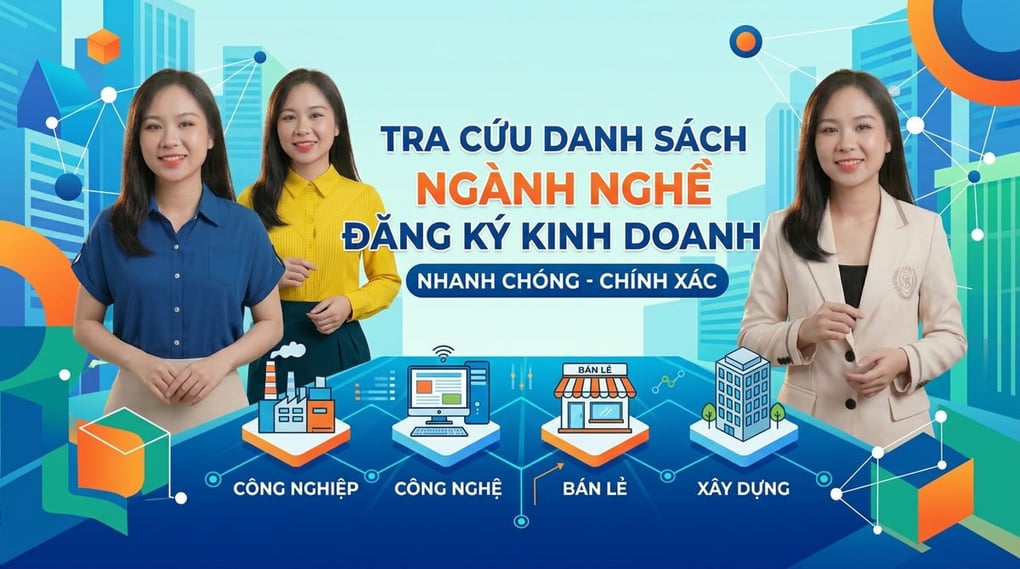 Tra cứu danh sách các ngành nghề đăng ký kinh doanh
