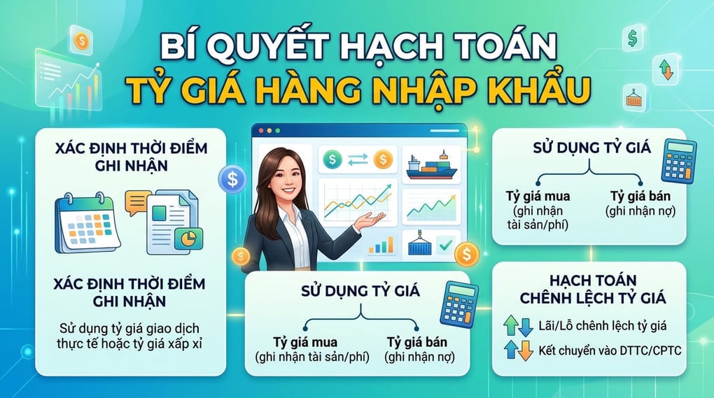 Cách hạch toán tỷ giá hàng nhập khẩu chuẩn xác nhất