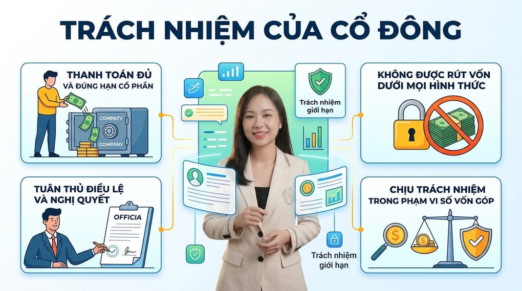 Trách nhiệm của cổ đông trong công ty cổ phần chi tiết nhất