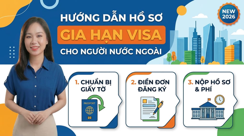 Hướng dẫn hồ sơ gia hạn visa cho người nước ngoài 2026