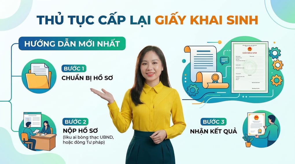 Thủ tục cấp lại giấy khai sinh: Hướng dẫn mới nhất