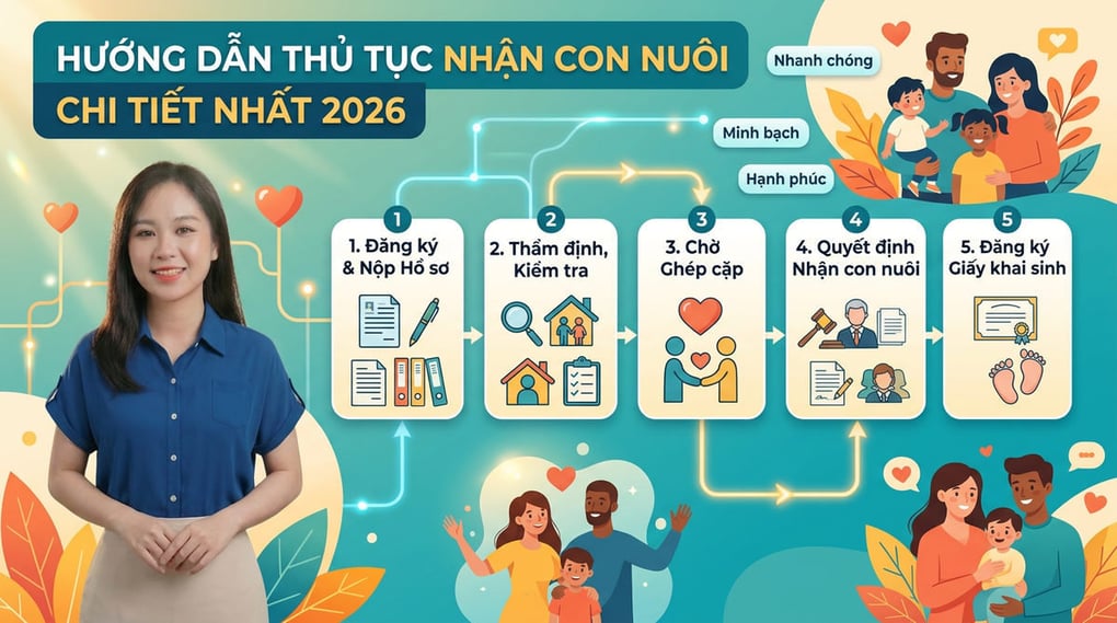 Hướng Dẫn Thủ Tục Nhận Con Nuôi Chi Tiết Nhất 2026