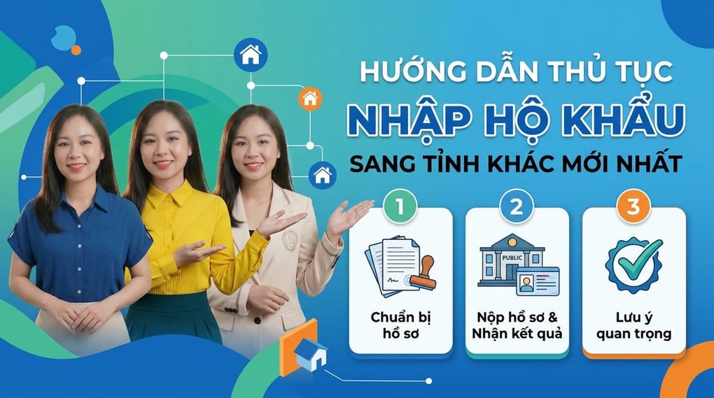 Hướng dẫn thủ tục nhập hộ khẩu sang tỉnh khác mới nhất
