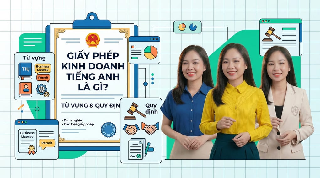Giấy phép kinh doanh tiếng Anh là gì? Từ vựng & Quy định
