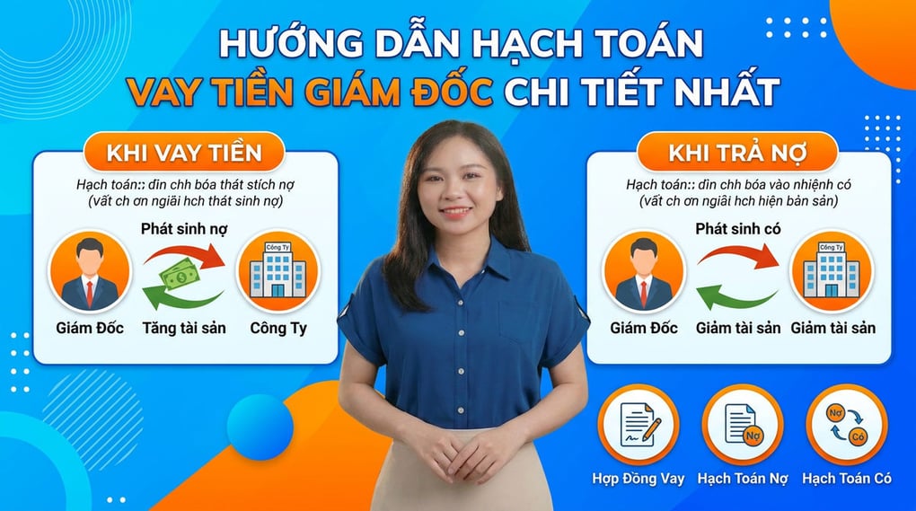 Hướng dẫn hạch toán vay tiền giám đốc chi tiết nhất