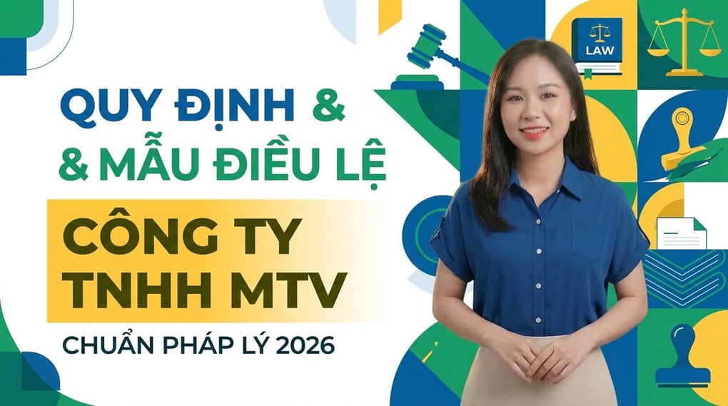 Quy Định & Mẫu Điều Lệ Cty TNHH MTV Chuẩn Pháp Lý 2026