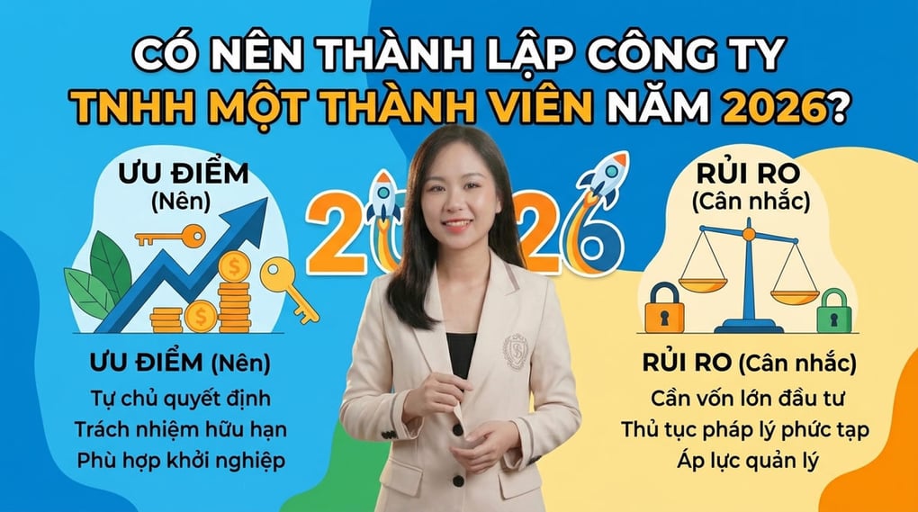 Có nên thành lập công ty TNHH một thành viên năm 2026?