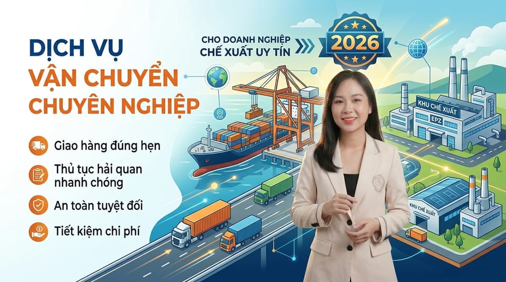 Dịch vụ vận chuyển cho doanh nghiệp chế xuất uy tín 2026