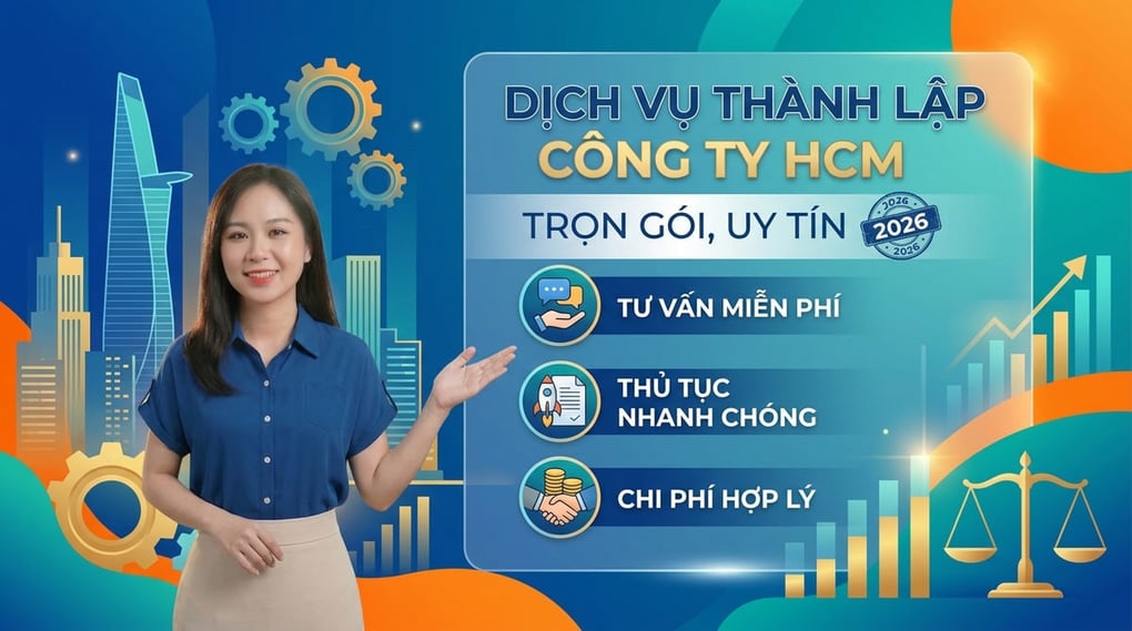 Dịch vụ thành lập công ty HCM trọn gói, uy tín (2026)