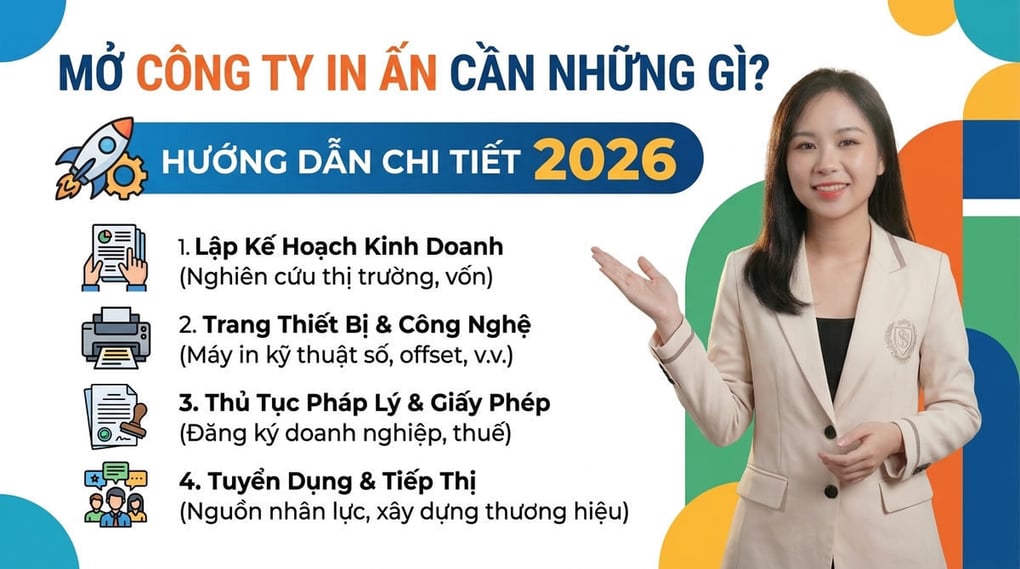 Mở công ty in ấn cần những gì? Hướng dẫn chi tiết 2026