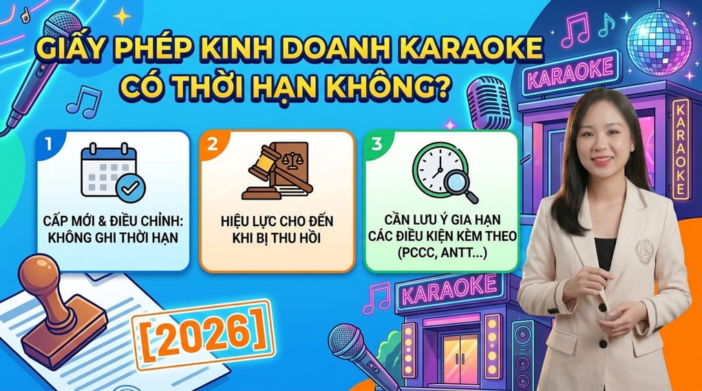 Giấy phép kinh doanh karaoke có thời hạn không? [2026]