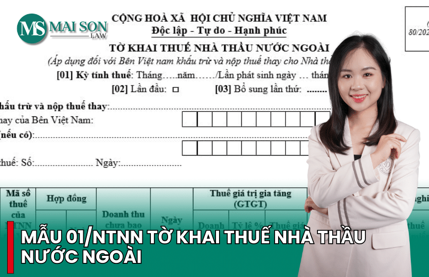 mẫu tờ khai thuế nhà thầu nước ngoài
