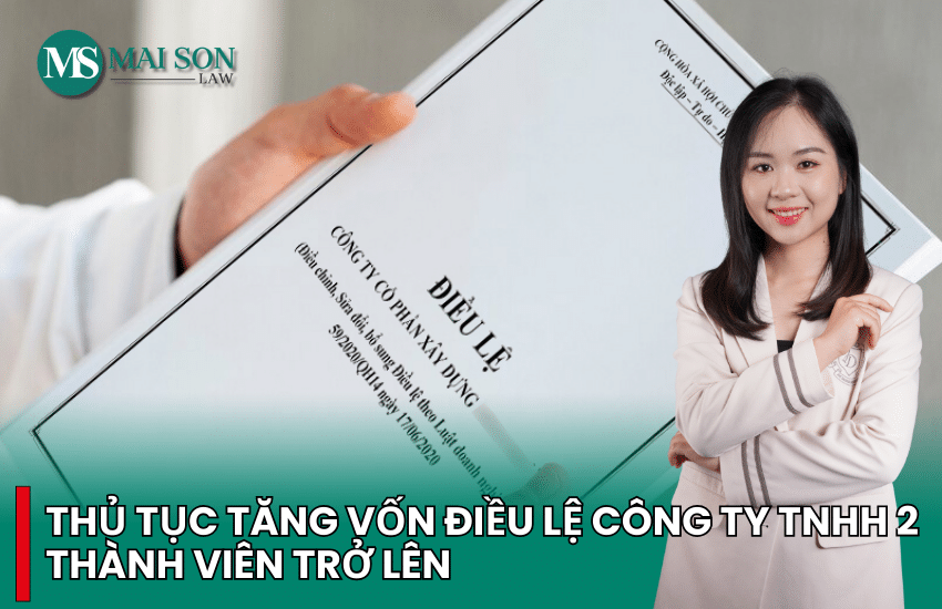 tăng vốn điều lệ công ty tnhh 2 thành viên