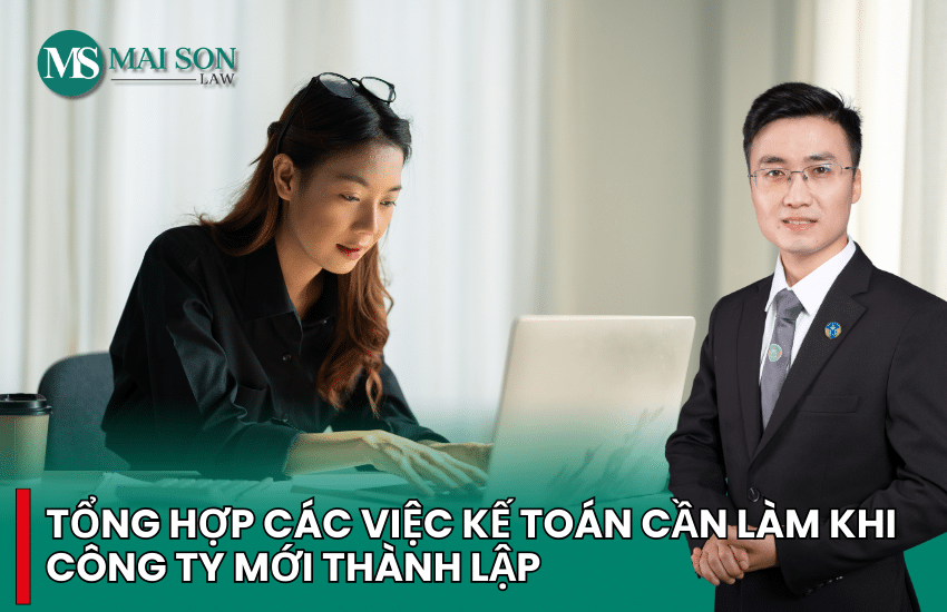 bút toán đầu tiên của công ty mới thành lập