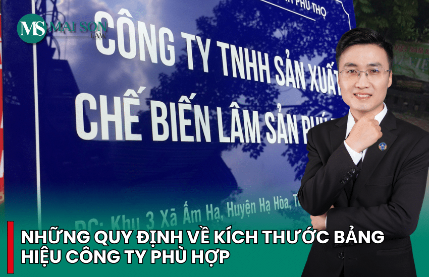kích thước bảng hiệu công ty, quy định về kích thước biển hiệu công ty